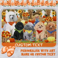 Poodle Dog Bath Mat Anti-Slip Pet Personalized Bathroom Rug Mat Gift NWT