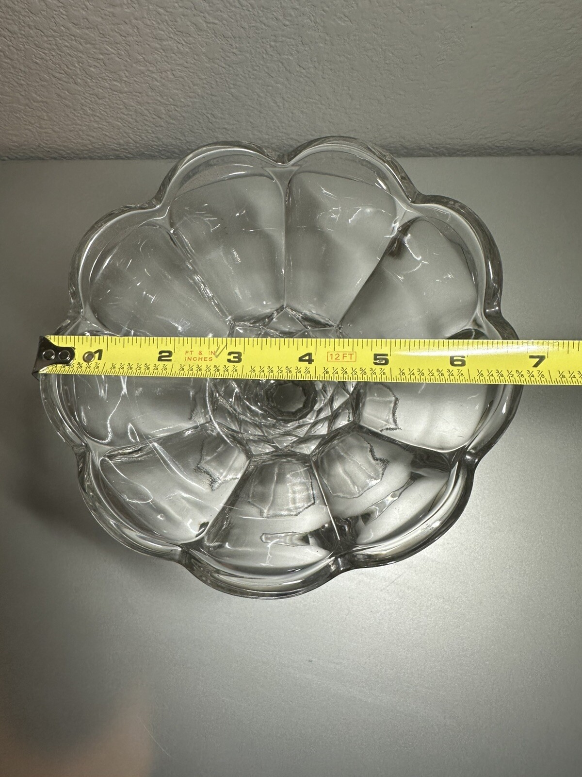 ANTIQUE CLEAR FLINT GLASS EAPG PATTERN GLASS COMPOTE HONEYCOMB WITH OVALS