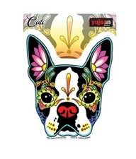 Cali's BOSTON TERRIER DOG 4-1/2" x 5" die-cut sticker Y733  57 
