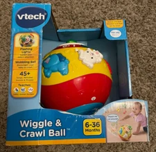 VTech Wiggle and Crawl Ball Educational Lights Songs Toy Baby New/Damaged Box