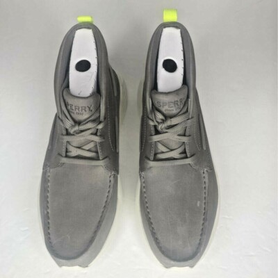 Sperry Top-Sider Mens Rebel Chukka Boots Gray White Leather  display picture 1