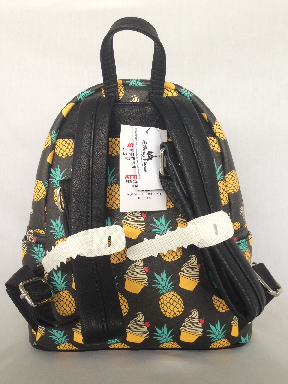 DISNEY LOUNGEFLY DOLE WHIP PINEAPPLE SWIRL MINI BACKPACK WALLET COIN