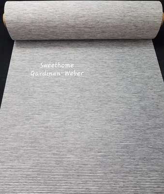 Schiebegardinenstoff Bambusoptik grau B-60 cm Vorhangstoff Meterware modern NEU - Bild 1 von 4