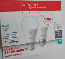 Sengled WiFi Smart Light Bulbs A19, 800LM, Daylight 5000K work with Alexa Google
