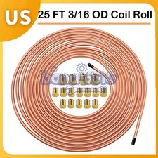 25 Ft 316 Steel Tube Roll Universal Performance Brake Line Kit With Fittings