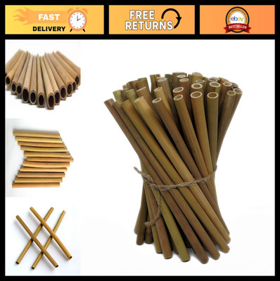 Natural Bamboo Craft Sticks - 60 Pack, 7.87'' Long, Versatile DIY Supplies
