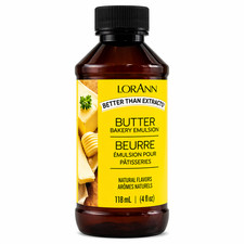 LorAnn Butter Bakery Emulsion 4 oz 118mL Flavoring Oil Baking Extract Cooking