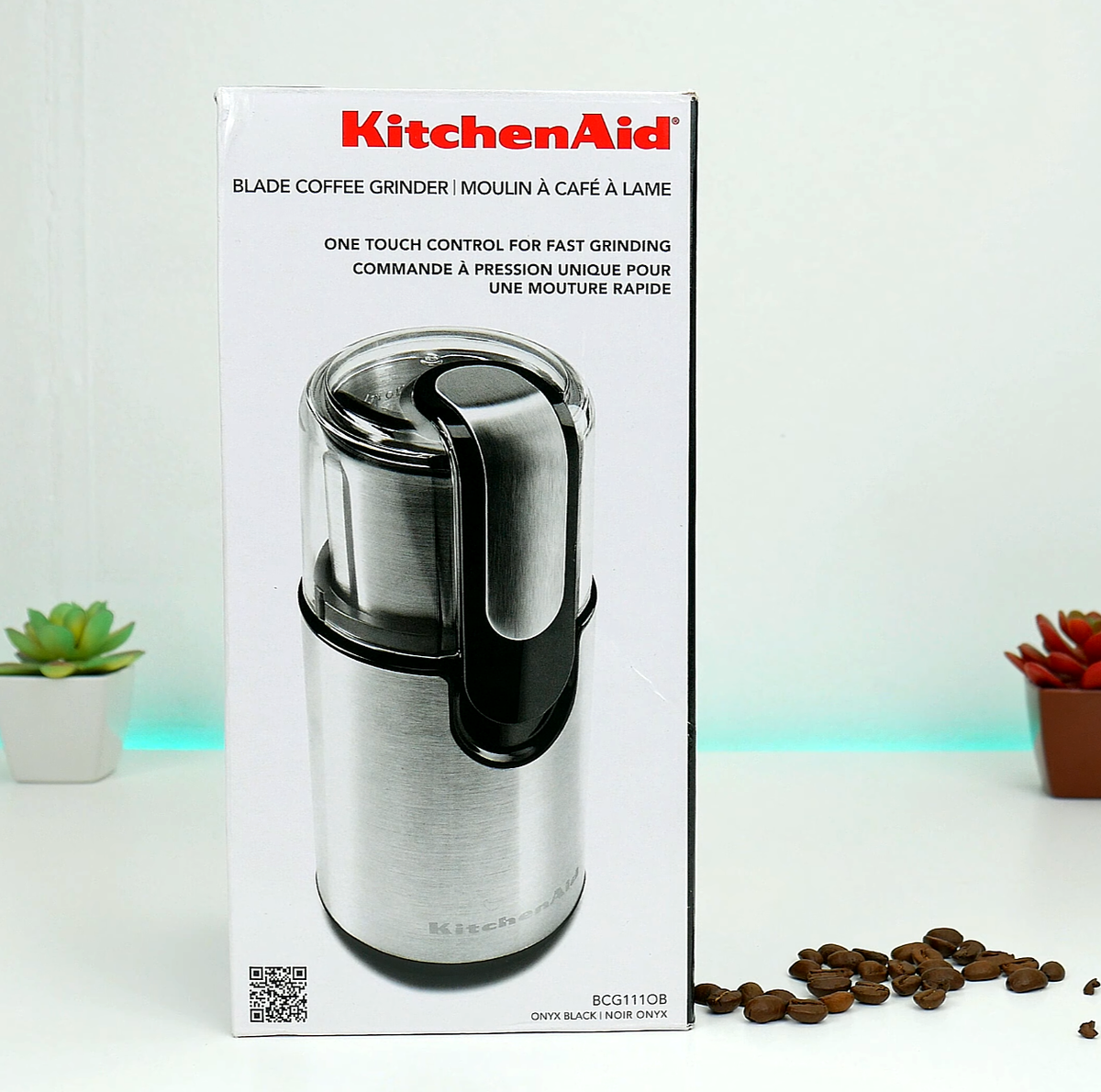 KitchenAid BCG211OB Blade Coffee & Spice Grinder 4oz Bowl 160W