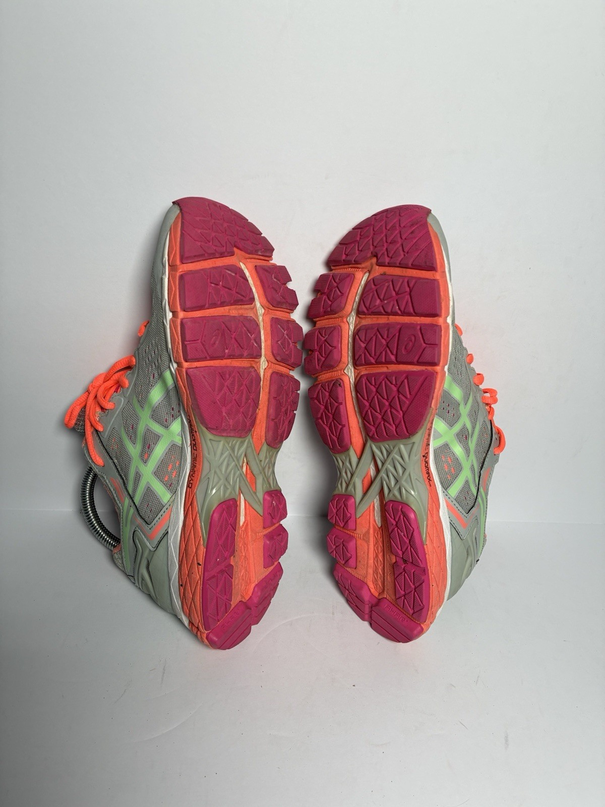 ASICS GEL-Kayano 25 Women's Running Shoes T597N Gray Pink Lime Green Size 8 thumbnail 8