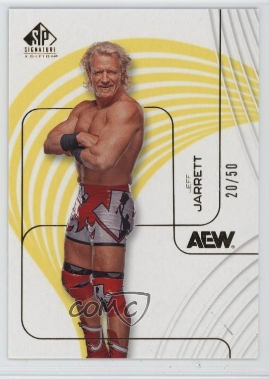 2026 Upper Deck AEW SP Signature Edition Yellow 20/50 Jeff Jarrett #39 1i7h