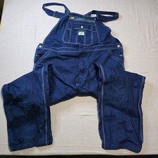 Liberty Overalls Men Size 44x32 Blue Denim Bib Carpenter Workwear Utility Farmer