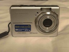 Olympus FE-190 Silver Compact Digital Camera with Tested Working  English