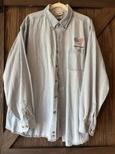 Vintage Walt Disney World Denim Button Down Shirt   Size XXL
