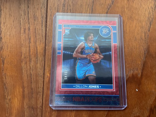 2024-25 nba hoops red pulsar Rookie Dillion Jones Thunder #/49