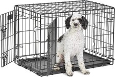 MidWest Homes Pets 30-Inch LifeStages Crate Medium Breeds 21-40 lbs Double Door