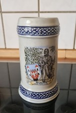 Bierkrug Steingut - Fontane Stadt Neuruppin (0,5L) - LxH ca. 13x17cm