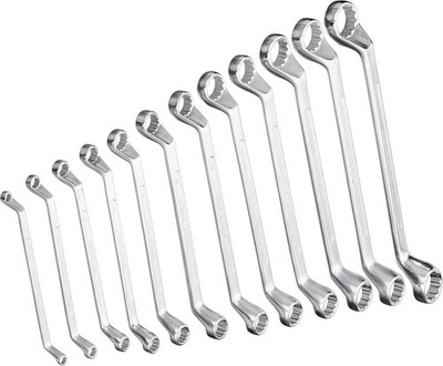 Brüder Mannesmann Ringschlüsselsatz, 6-32 mm, Chrom-Vanadium, 12-teilig | M