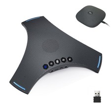 Bluetooth Conference Speakerphone With 360 Microphone