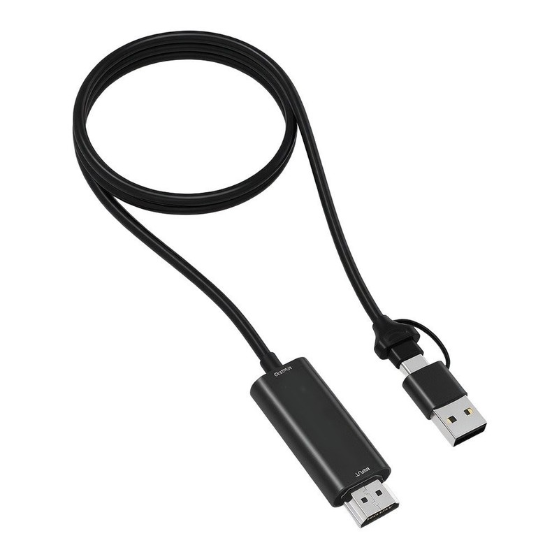 2-in-1 USB C 4K Video Capture Card 1080P 60FPS for PS5 For Switch Black