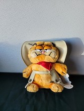 1978/81 Vintage Cowboy Garfield Plush Stuffed Animal 10"