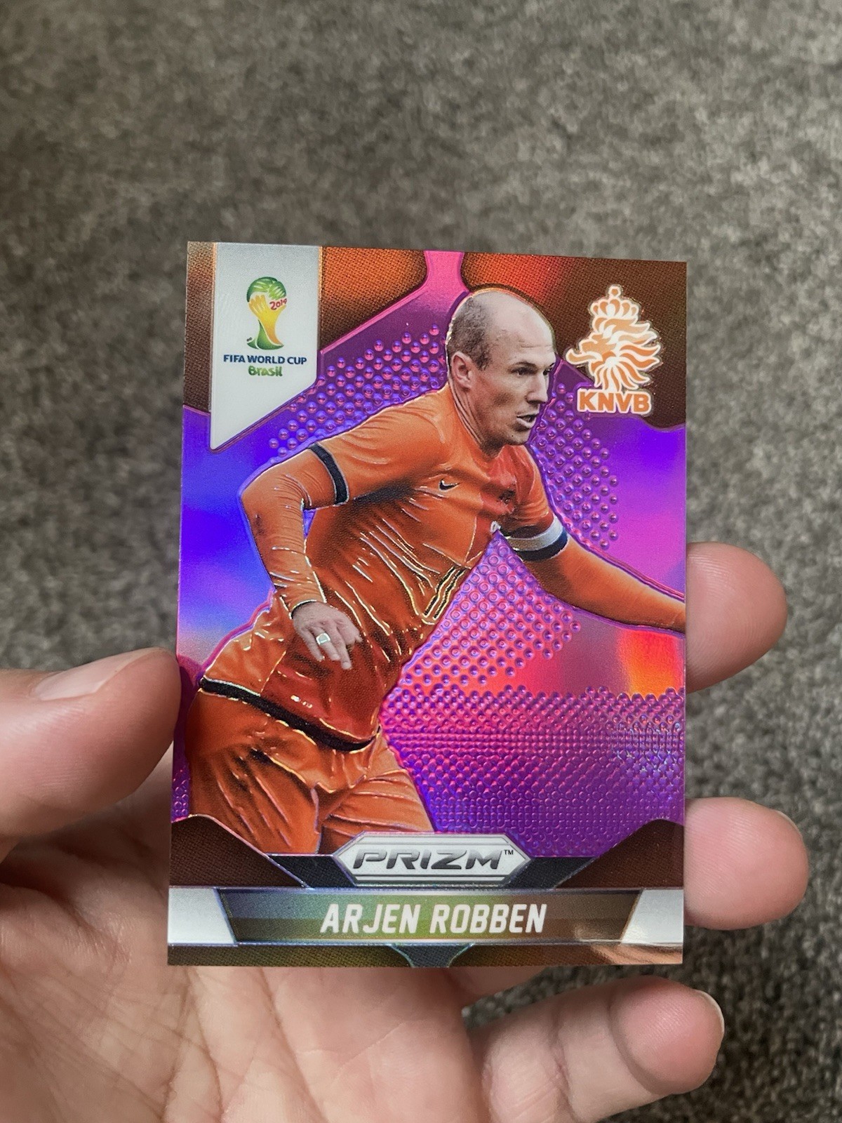 2014 Panini Prizm World Cup Arjen Robben True Purple Prizm /99 #20 Rare