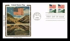 US COVER FLAG OVER YOSEMITE FIRST DAY ISSUE COLORANO SILK CACHET