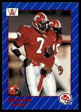 1991 All World CFL Darryl Hall Calgary Stampeders #25