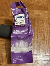 1 Pack of 5 Philips Avent Natural Response Nipples, Flow 5 SCY965/05