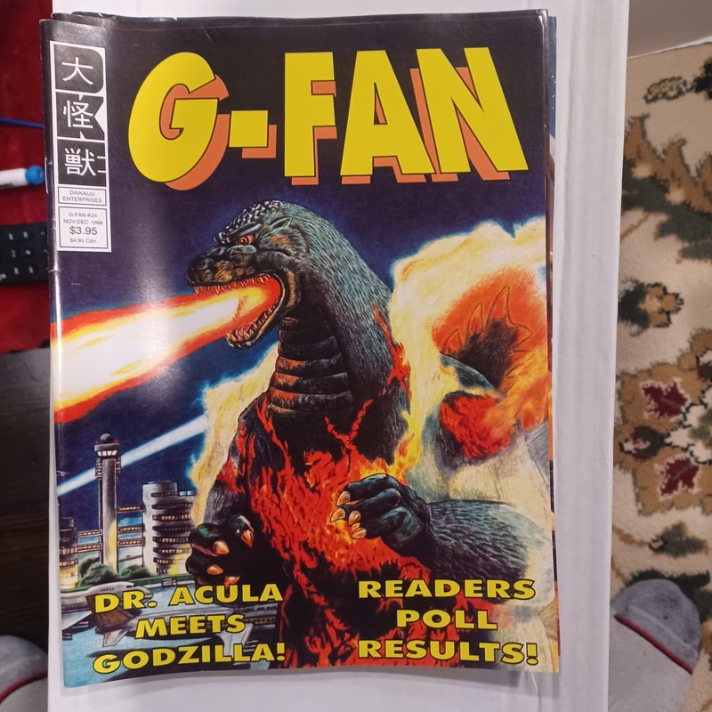 G-FAN Magazine #24 Nov/Dec 1996 Burning Godzilla Dr. Acúla Kaiju Vintage