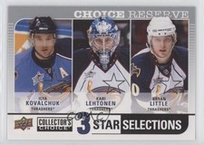 2008-09 Collector's Choice Reserve Silver Ilya Kovalchuk Kari Lehtonen #252 8tn