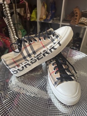 Burberry Larkhall Vintage Check Canvas Sneakers 38 (7.5)