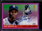 2025 Topps Chrome Platinum Ken Griffey Jr. Auto Pink Refractor #/15 Mariners