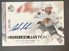 2024-25 SP Authentic Future Watch Auto Nolan Allan RC /599 Blackhawks