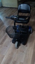 Pride 3-Wheeled Blue Black Mobility Scooter Removable Battery Swivel Seat