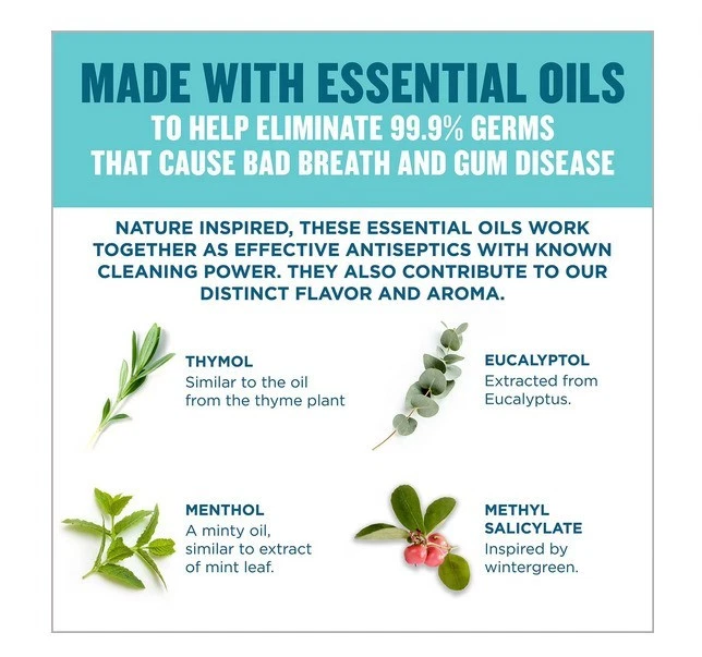 Listerine Cool Mint Antiseptic Mouthwash, 50.7 fl. oz., 2 pk Free Shipping - Image 4 of 4