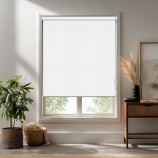 Cordless Blackout Roller Shades - Thermal Insulated, 60" W x 72" H, White