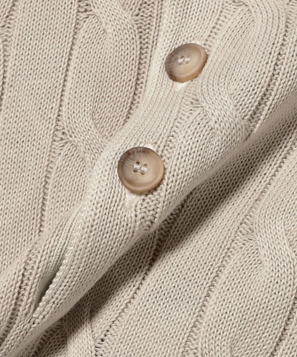 (ASK availability first) GRAN SASSO Cotton Cable Polo Shirt new image 5