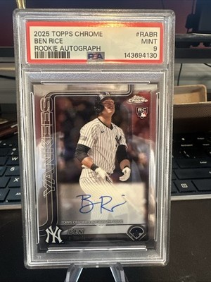 2025 Topps Chrome - Rookie Autographs Ben Rice #RA-BR (AU, RC) for 
