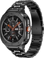 Stainless Steel Band Case for Samsung Galaxy Watch Ultra 2 47mm Rugged Protector