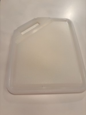 Vtg Farberware Cutting Board Heavy Plastic Microban Cut out Corner Handle 8x10