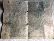 WW2: Battle of Okinawa 1945: “Confidential” Buckner Bay Anchorage Map