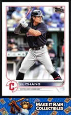 Yu Chang 2022 Topps Update #US203 Cleveland Guardians Baseball