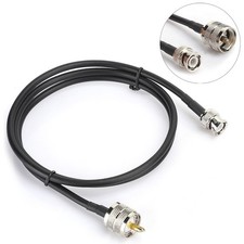 1M UHF Male PL259 To BNC Male Testing Cable Wire CoaxialCable Adapter Access New