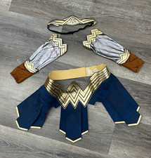 Wonder Woman/Superhero Style Cosplay Costume Set w/Belt  Arm/Leg Covers - Small