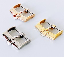 New 14mm 16mm 18mm 20mm Stainless Steel Watch Strap Buckle For Omega Silver Gold