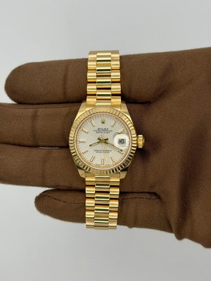 2021 Rolex Datejust Lady President 28mm Yellow Gold 279178