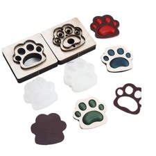 3D Dog Paw Shaping Resin Mold Leather Craft Cutting Wooden Punch Cut for DIY