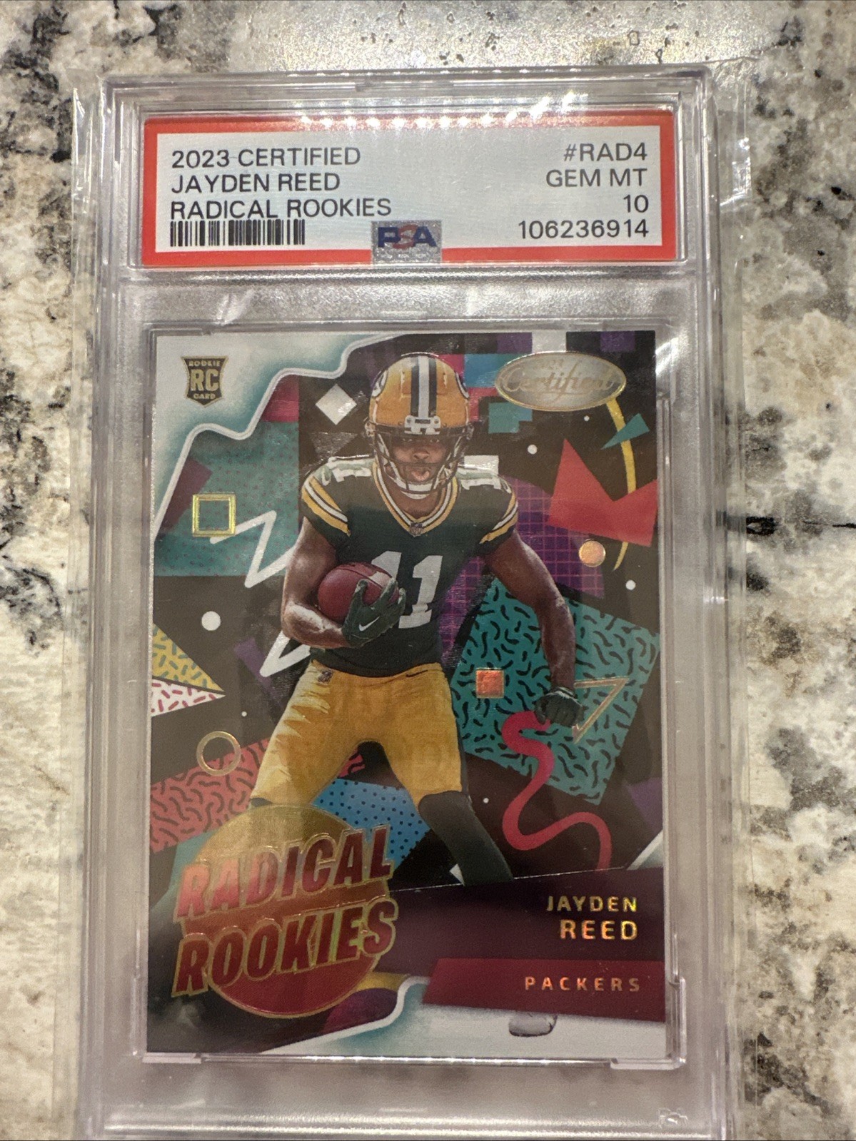 2023 Panini Certified Radical Rookies#4 Jayden Reed PSA 10 LOW POP!!!!