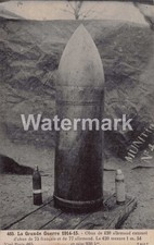 0081. WWI. Artillery Shell Comparison. German & French. 420/77 & 75 mm