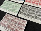 1934 JAPAN Establishment of Communication SS Block FDC Reproduction Stamp sv